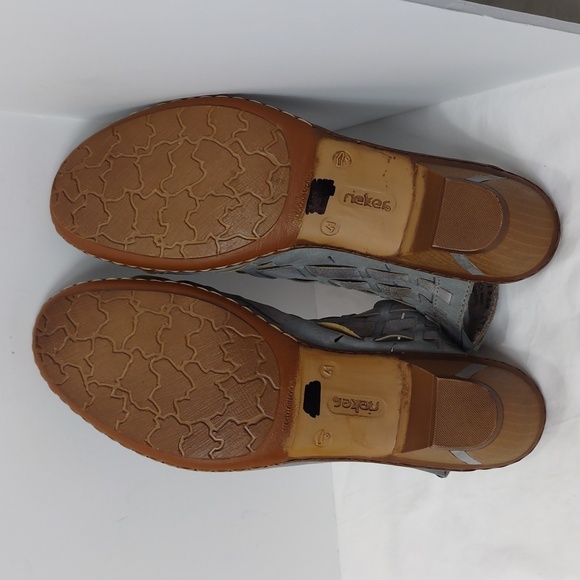 Reiker Women's Sina 78 Antistress Slingback Sandals EU 41 US 10-10.5 Blue/ Grey - Picture 9 of 16